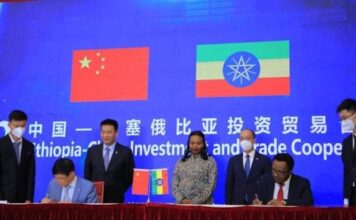 Ethiopia, China sign MoU on Investment, five Cooperation Agreements on Sectors